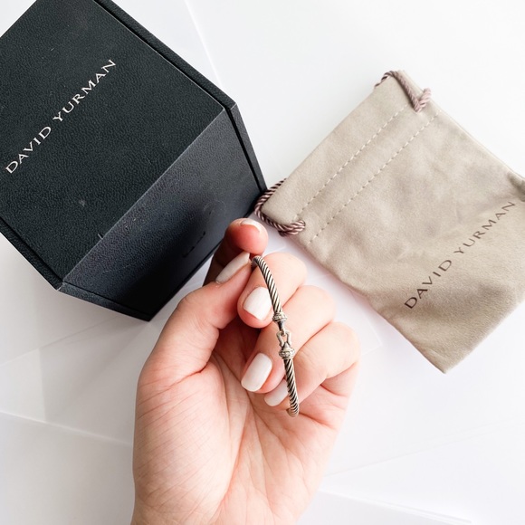 David Yurman Cable Buckle Bracelet w Diamonds - Picture 2 of 8